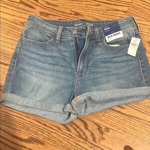 Old Navy Blue Jean Shorts with Folded Cuff